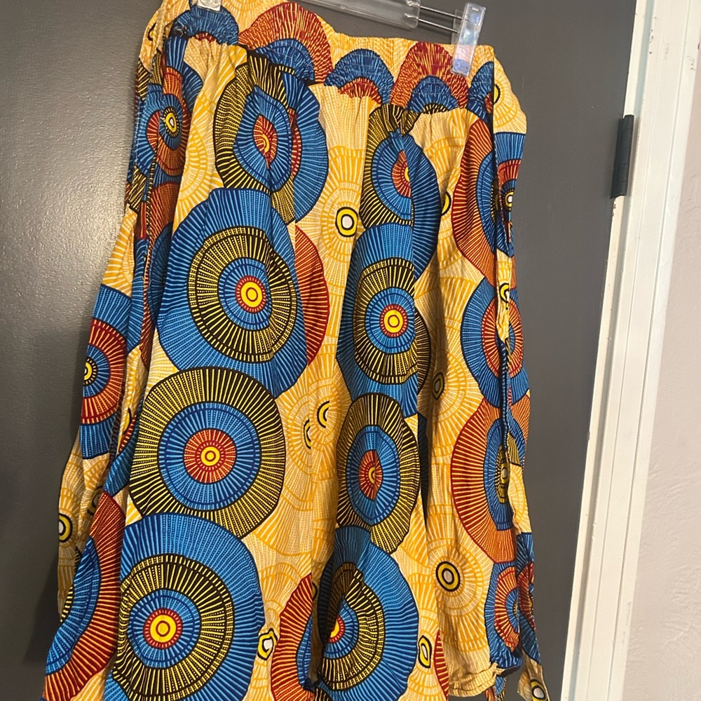 Vibrant Multicolor Women's African print Skirt